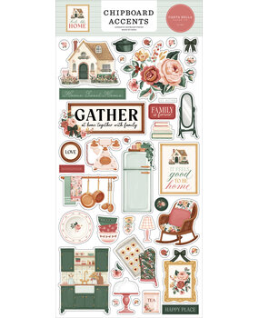 Carta Bella Feels Like Home 6x13 Inch Chipboard Accents (CBFLH476021) Carta Bella Feels Like Home 6x13 Inch Chipboard Accents (CBFLH476021)