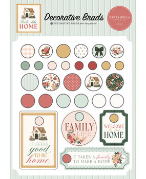 Carta Bella Feels Like Home Decorative Brads (CBFLH476020) Carta Bella Feels Like Home Decorative Brads (CBFLH476020)