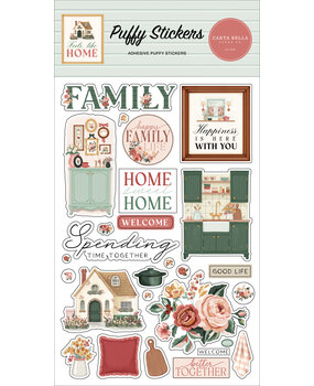Carta Bella Feels Like Home Puffy Stickers (CBFLH476066) Carta Bella Feels Like Home Puffy Stickers (CBFLH476066)