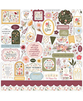 Carta Bella Pressed Floral Element Sticker (CBPF473014) Carta Bella Pressed Floral Element Sticker (CBPF473014)
