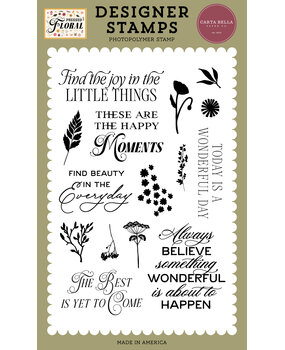 Carta Bella Pressed Floral Clear Stamps Everyday Beauty (CBPF473040) Carta Bella Pressed Floral Clear Stamps Everyday Beauty (CBPF473040)
