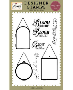Carta Bella Pressed Floral Clear Stamps Hanging Frames And Phrases (CBPF473042) Carta Bella Pressed Floral Clear Stamps Hanging Frames And Phrases (CBPF473042)