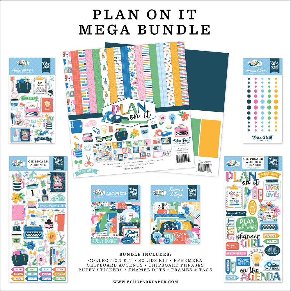 Echo Park Plan On It 12x12 Inch Mega Bundle (POI474050) Echo Park Plan On It 12x12 Inch Mega Bundle (POI474050)