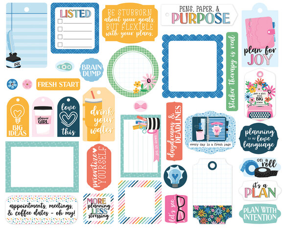 Echo Park Plan On It Ephemera Frames & Tags (POI474025) Echo Park Plan On It Ephemera Frames & Tags (POI474025)