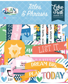 Echo Park Plan On It Ephemera Titles & Phrases (POI474032) Echo Park Plan On It Ephemera Titles & Phrases (POI474032)