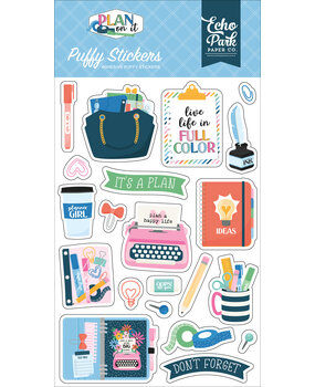 Echo Park Plan On It Puffy Stickers (POI474066) Echo Park Plan On It Puffy Stickers (POI474066)