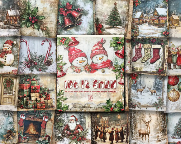 Scrapbook Resource Co Let It Snow 6x6 Inch Paper Pad (PP84) Scrapbook Resource Co Let It Snow 6x6 Inch Paper Pad (PP84)