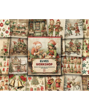 Scrapbook Resource Co Elves Workshop 6x6 Inch Paper Pad (PP87) Scrapbook Resource Co Elves Workshop 6x6 Inch Paper Pad (PP87)
