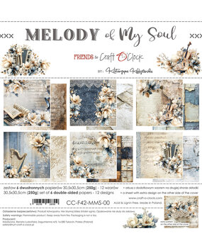 Craft O'Clock Melody of My Soul 12x12 Inch Paper Set (CC-F42-MMS-00)