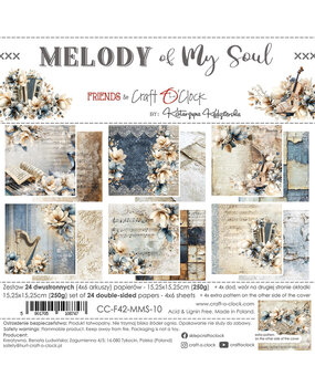 Craft O'Clock PRE-ORDER Melody of My Soul 6x6 Inch Paper Set (CC-F42-MMS-10) Craft O'Clock PRE-ORDER Melody of My Soul 6x6 Inch Paper Set (CC-F42-MMS-10)
