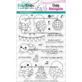 Carlijn Design Stempels Party Turtles (CDST-0157)