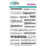 Carlijn Design Stempels Gefeliciteerd Variaties (CDST-0158)