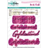 Carlijn Design Hot foil Gefeliciteerd Variaties (CDHF-0083)