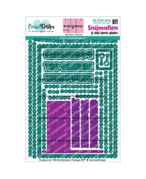 Carlijn Design Snijmallen A6 Rechthoeken Postage DIY (CDSN-0334)