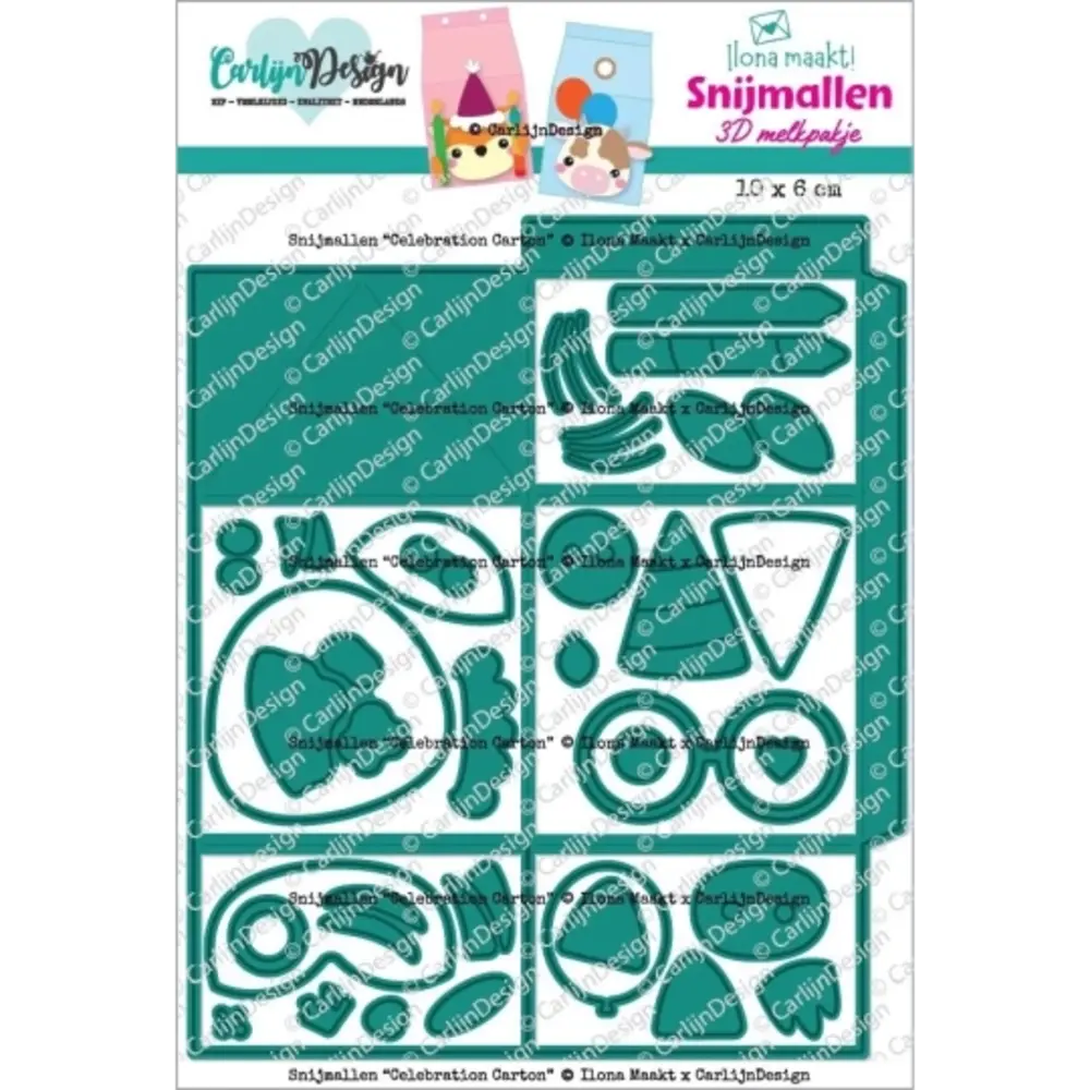 Carlijn Design Snijmallen Celebration Carton (CDSN-0336) Carlijn Design Snijmallen Celebration Carton (CDSN-0336)