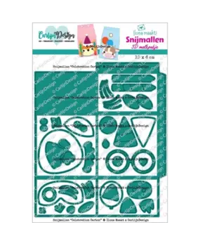 Carlijn Design Snijmallen Celebration Carton (CDSN-0336)