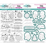 Carlijn Design Party Turtles Stamp & Die DUO (CDST-0157/CDSN-0338)