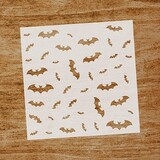 Evyre Scrapbooking Bats 6x6 Inch Masking Stencil (ST010)