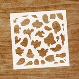 Evyre Scrapbooking Ghosts 6x6 Inch Masking Stencil (ST011)