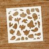 Evyre Scrapbooking Ghosts 6x6 Inch Masking Stencil (ST011) Evyre Scrapbooking Ghosts 6x6 Inch Masking Stencil (ST011)