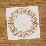 Evyre Scrapbooking Christmas Wreath 6x6 Inch Masking Stencil (ST015)