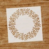 Evyre Scrapbooking Christmas Wreath 6x6 Inch Masking Stencil (ST015) Evyre Scrapbooking Christmas Wreath 6x6 Inch Masking Stencil (ST015)