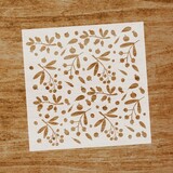 Evyre Scrapbooking Mistletoe 6x6 Inch Masking Stencil (ST016)