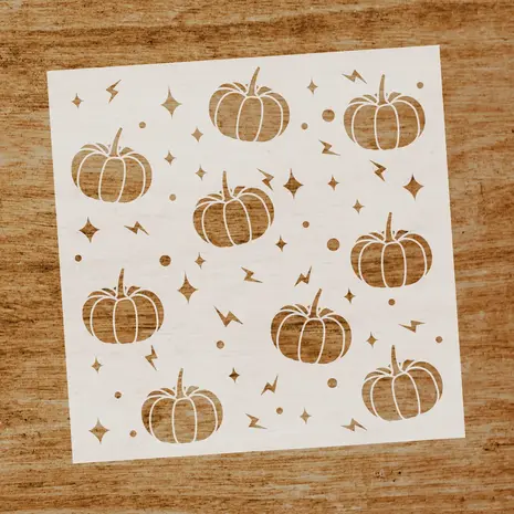 Evyre Scrapbooking Pumpkin 6x6 Inch Masking Stencil (ST008) Evyre Scrapbooking Pumpkin 6x6 Inch Masking Stencil (ST008)