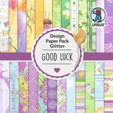 Ursus Good Luck 6x6 Inch Glitter Paper Pack (41090001)