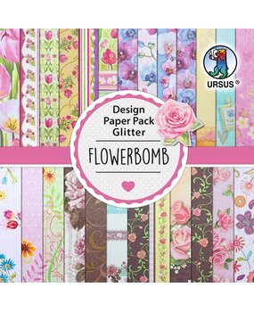 Ursus Flowerbomb 6x6 Inch Glitter Paper Pack (41090003) Ursus Flowerbomb 6x6 Inch Glitter Paper Pack (41090003)