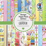 Ursus Garden 6x6 Inch Glitter Paper Pack (41090004)