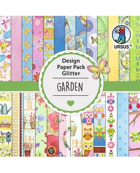 Ursus Garden 6x6 Inch Glitter Paper Pack (41090004) Ursus Garden 6x6 Inch Glitter Paper Pack (41090004)