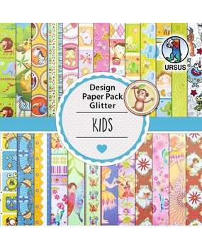 Ursus Kids 6x6 Inch Glitter Paper Pack (41090006) Ursus Kids 6x6 Inch Glitter Paper Pack (41090006)