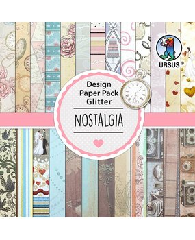 Ursus Nostalgia 6x6 Inch Glitter Paper Pack (41090007) Ursus Nostalgia 6x6 Inch Glitter Paper Pack (41090007)