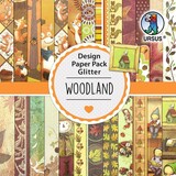 Ursus Woodland 6x6 Inch Glitter Paper Pack (41090008)