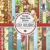 Ursus Cosy Holidays 6x6 Inch Glitter Paper Pack (41090009)