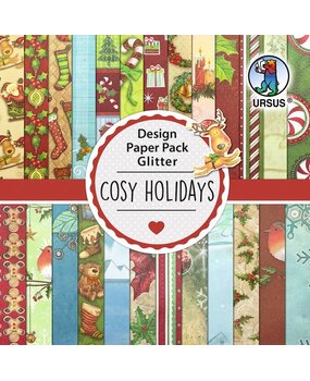 Ursus Cosy Holidays 6x6 Inch Glitter Paper Pack (41090009) Ursus Cosy Holidays 6x6 Inch Glitter Paper Pack (41090009)
