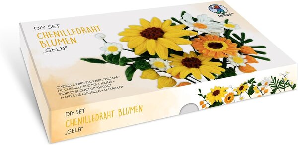 Ursus Chenilledraad Bloemen Set Geel (27040001) Ursus Chenilledraad Bloemen Set Geel (27040001)