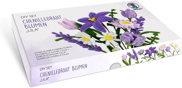 Ursus Chenilledraad Bloemen Set Lila (27040002) Ursus Chenilledraad Bloemen Set Lila (27040002)