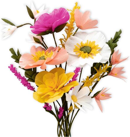 Ursus Crêpepapier Bloemen Set Geel (27030001F)