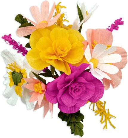 Ursus Crêpepapier Bloemen Set Geel (27030001F)