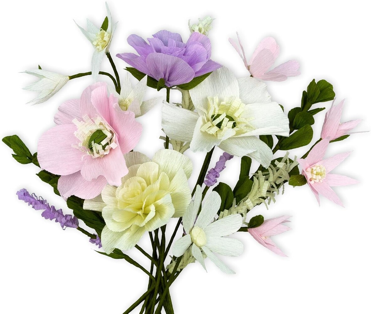 Ursus Crêpepapier Bloemen Set Lila (27030002F)