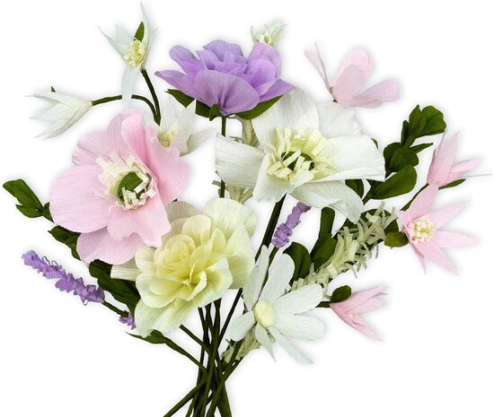 Ursus Crêpepapier Bloemen Set Lila (27030002F)