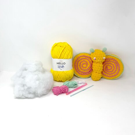 Hello Crafts Cheeky Chums Butterfly Haakset (KC855) Hello Crafts Cheeky Chums Butterfly Haakset (KC855)