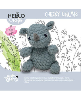 Hello Crafts Cheeky Chums Rhino Haakset (KC861)