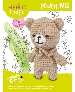 Hello Crafts Pouch Pals Eddy The Bear Haakset (KC783)