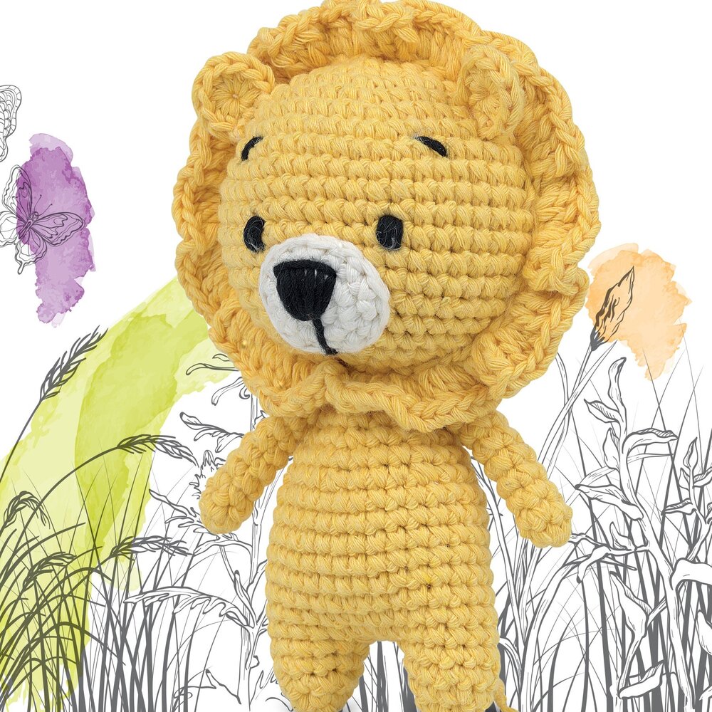 Hello Crafts Pouch Pals Leo The Lion Haakset (KC785) Hello Crafts Pouch Pals Leo The Lion Haakset (KC785)