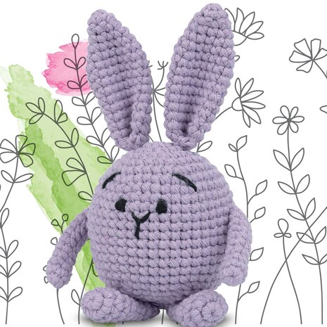 Hello Crafts Pouch Pals Pete The Bunny Haakset (KC787) Hello Crafts Pouch Pals Pete The Bunny Haakset (KC787)