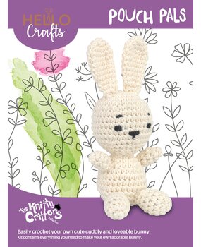 Hello Crafts Pouch Pals Popcorn The Bunny Haakset (KC788) Hello Crafts Pouch Pals Popcorn The Bunny Haakset (KC788)
