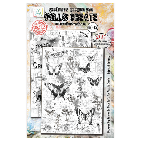AALL and Create Rub-Ons A5 Lyrical Traces (AALL-RO-018) AALL and Create Rub-Ons A5 Lyrical Traces (AALL-RO-018)